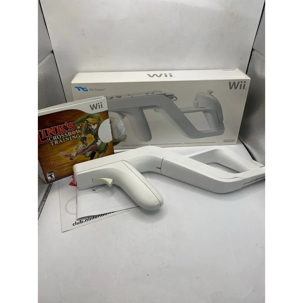 Official OEM Nintendo Wii Zapper Gun & Link's Crossbow Training in Original Box